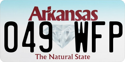 AR license plate 049WFP
