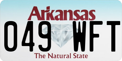AR license plate 049WFT