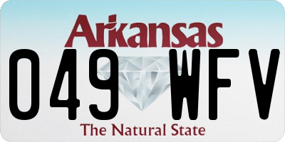 AR license plate 049WFV