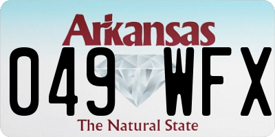 AR license plate 049WFX