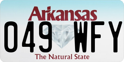 AR license plate 049WFY