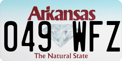 AR license plate 049WFZ