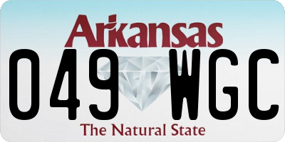 AR license plate 049WGC