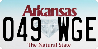 AR license plate 049WGE