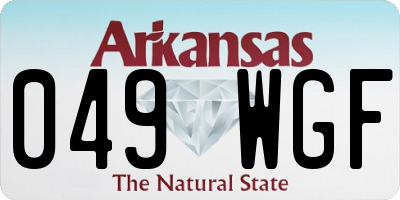 AR license plate 049WGF