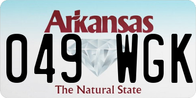 AR license plate 049WGK