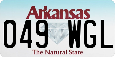 AR license plate 049WGL