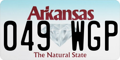 AR license plate 049WGP