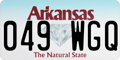 AR license plate 049WGQ