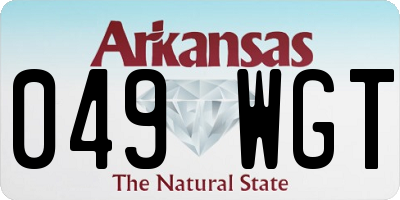 AR license plate 049WGT