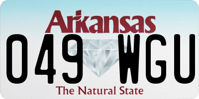 AR license plate 049WGU