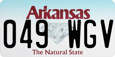 AR license plate 049WGV