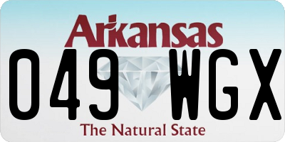 AR license plate 049WGX