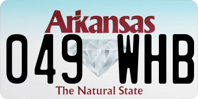 AR license plate 049WHB