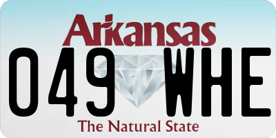 AR license plate 049WHE