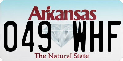 AR license plate 049WHF