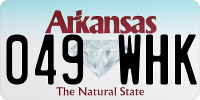 AR license plate 049WHK