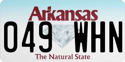 AR license plate 049WHN