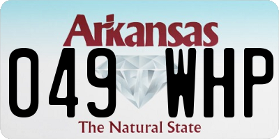 AR license plate 049WHP