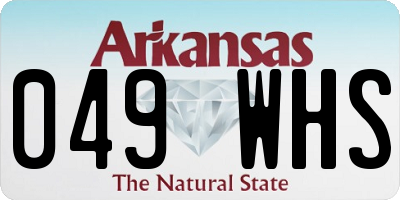AR license plate 049WHS
