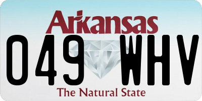 AR license plate 049WHV