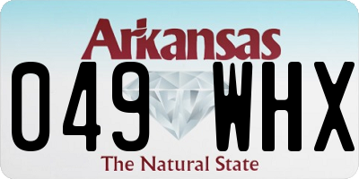 AR license plate 049WHX