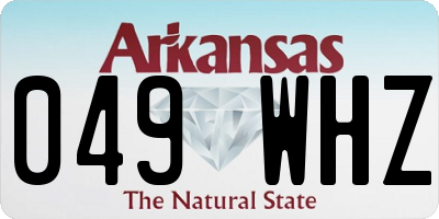 AR license plate 049WHZ