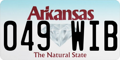 AR license plate 049WIB