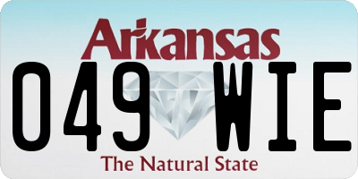 AR license plate 049WIE