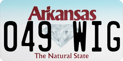 AR license plate 049WIG