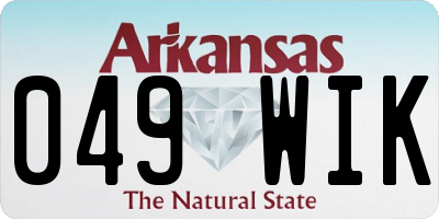 AR license plate 049WIK