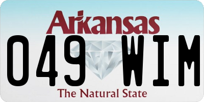 AR license plate 049WIM