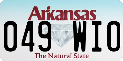 AR license plate 049WIO