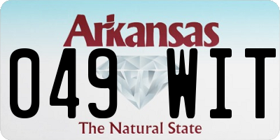 AR license plate 049WIT