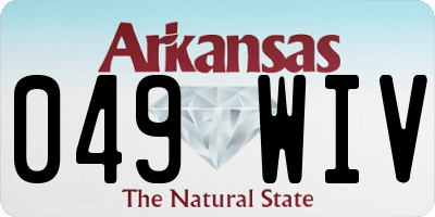 AR license plate 049WIV