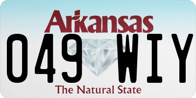 AR license plate 049WIY