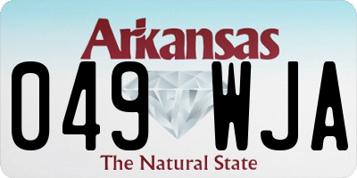 AR license plate 049WJA
