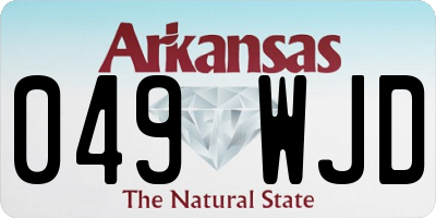 AR license plate 049WJD
