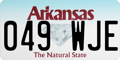 AR license plate 049WJE