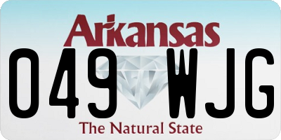 AR license plate 049WJG