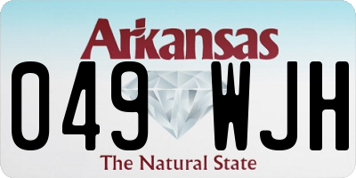 AR license plate 049WJH