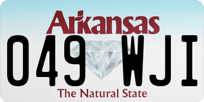 AR license plate 049WJI