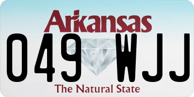 AR license plate 049WJJ