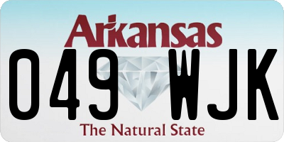 AR license plate 049WJK
