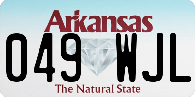 AR license plate 049WJL