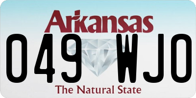 AR license plate 049WJO