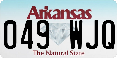 AR license plate 049WJQ