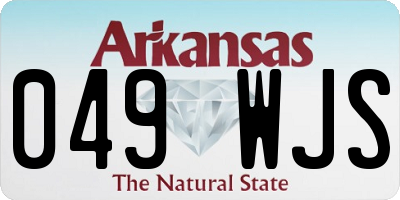 AR license plate 049WJS