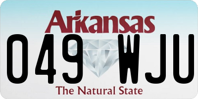 AR license plate 049WJU