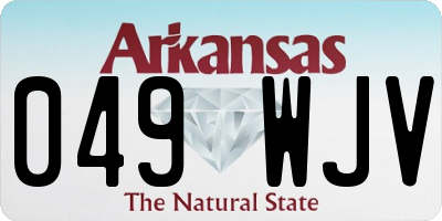 AR license plate 049WJV